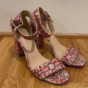 Fabric Glitter Heels